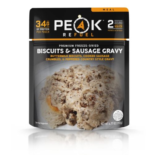 PEAK REFUEL Biscuits and Sausage Gravy