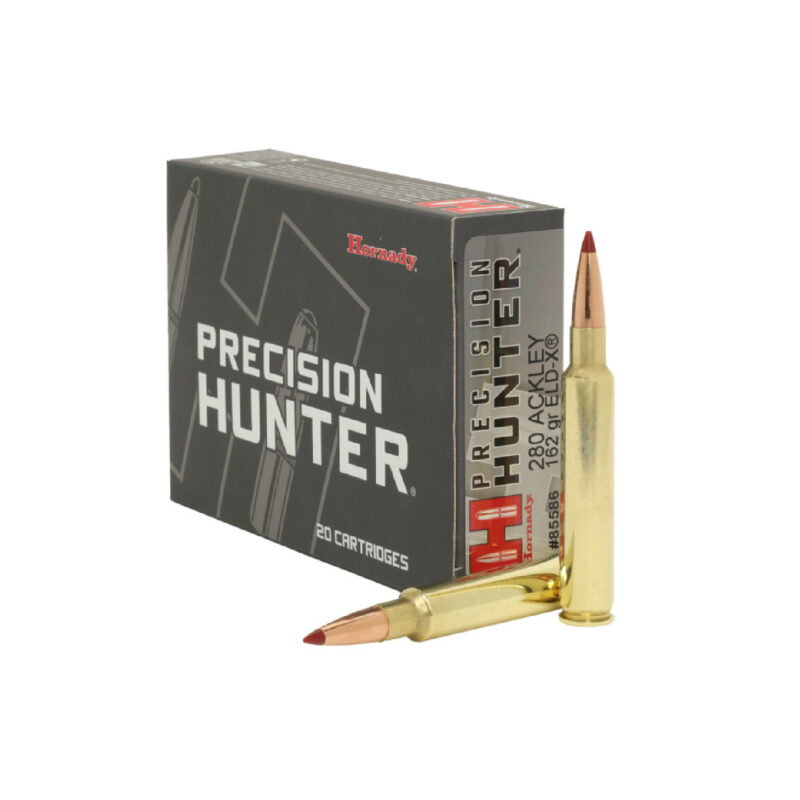 HORNADY 280 Ackley 162gr ELD‑X Precision Hunter