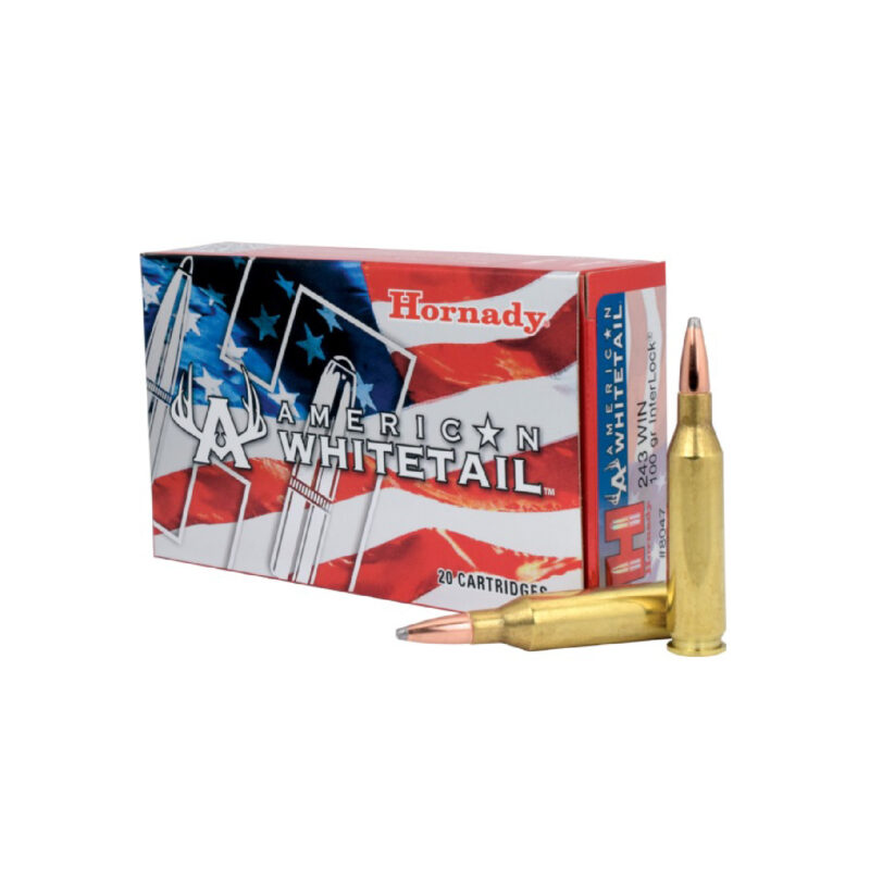 HORNADY 243 Win 100gr InterLock BTSP American Whitetail