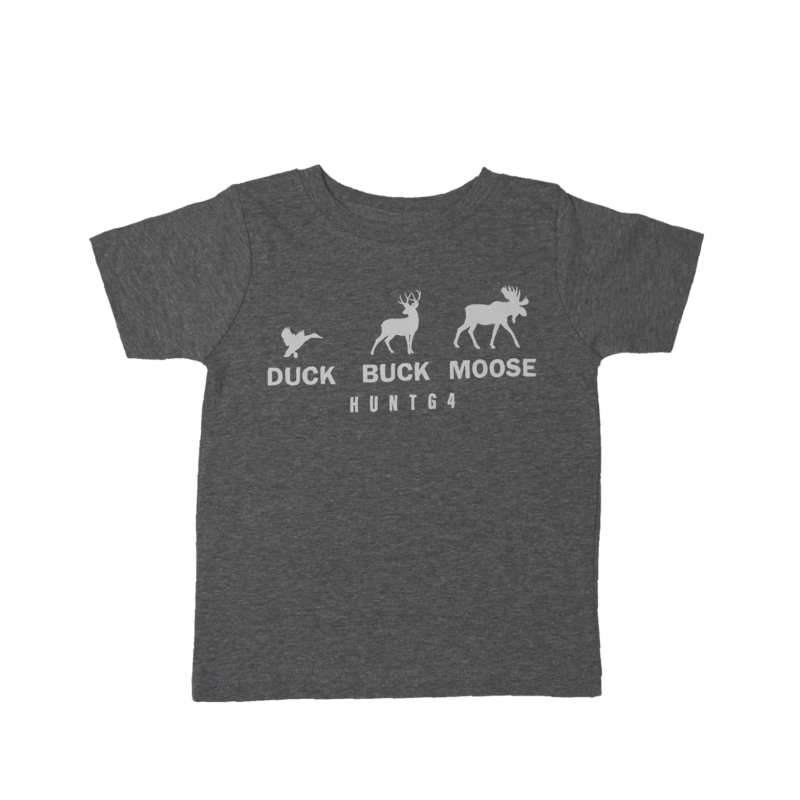 G4 Toddler Grey Duck Buck Moose Tee